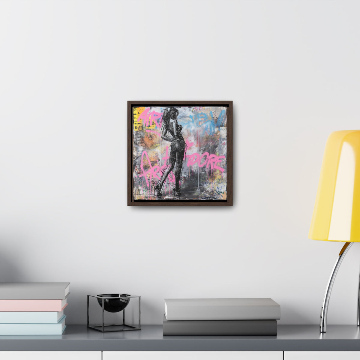 Urban Elegance: Sensuous Graffiti Symphony