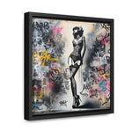 Graffiti Glamour: Beauty Amidst Chaos
