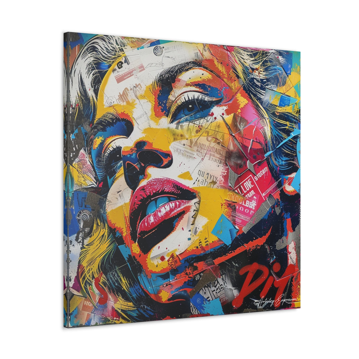 Iconica: A Symphony of Pop Art and Abstract Expressionism