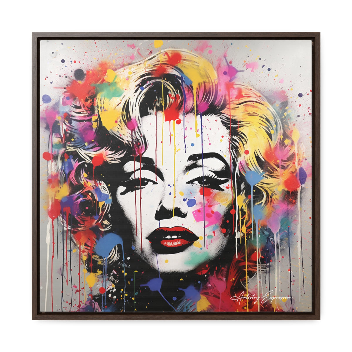 Graffiti Goddess: Marilyn Monroe's Vibrant Visage