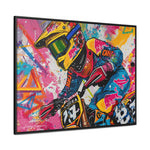 Urban Thrill: Graffiti Motorcycle Journey