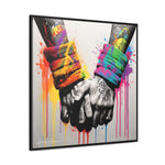 Graffiti Bond: Two Hands United in Street Art