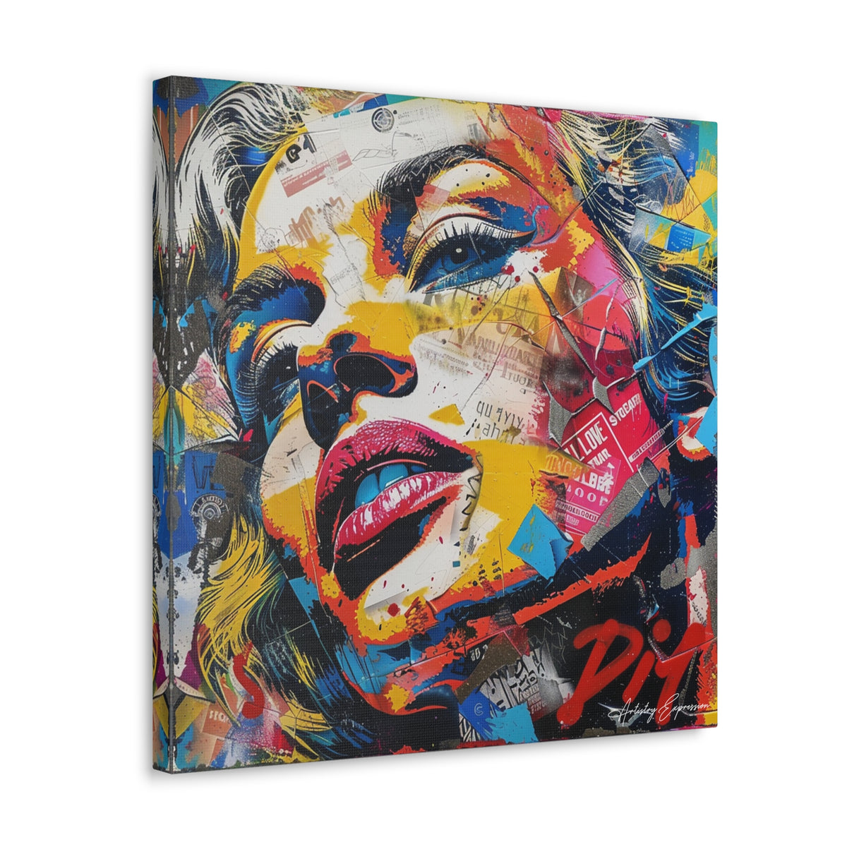 Iconica: A Symphony of Pop Art and Abstract Expressionism