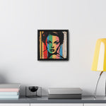 Color Splash: Vibrant Pop Art Lady Portrait