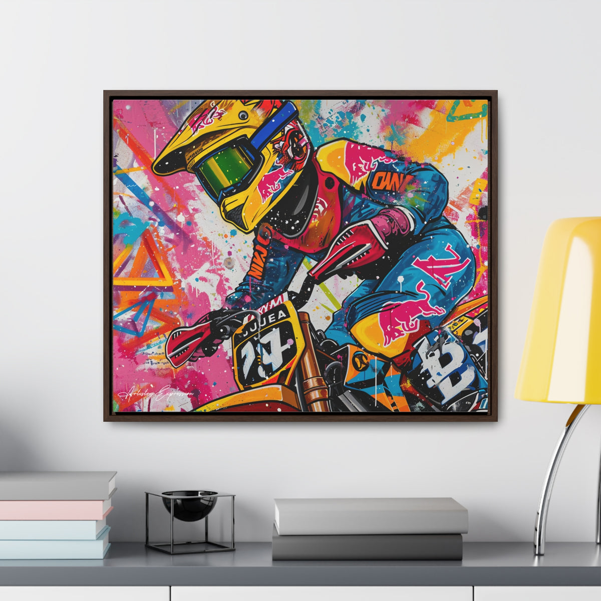 Urban Thrill: Graffiti Motorcycle Journey