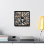Champagne Dreams: Graffiti Fusion of Wealth and Celebration
