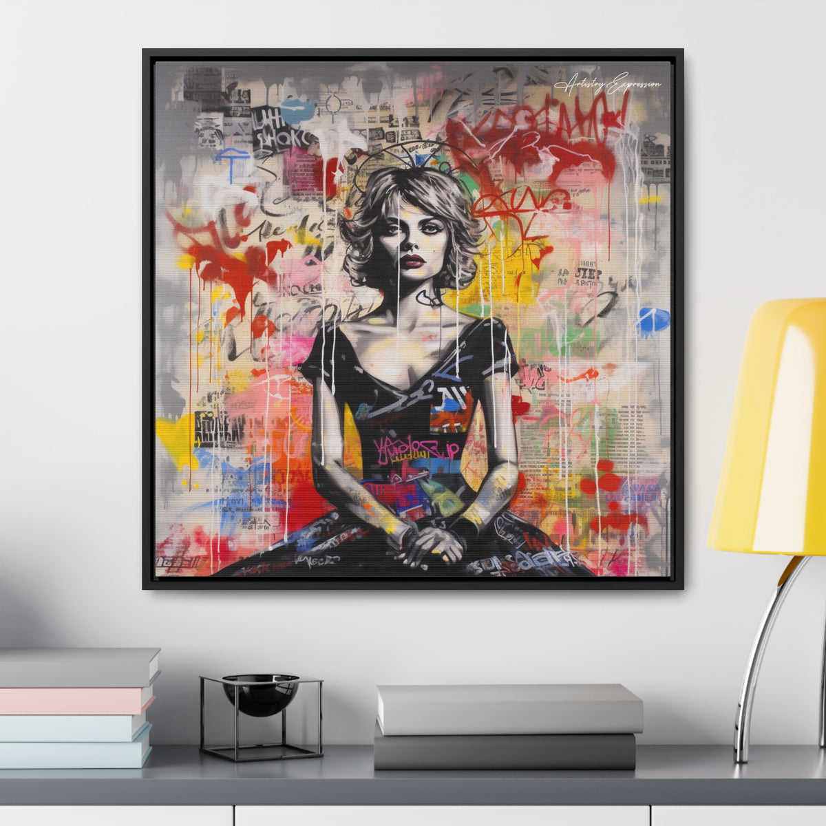 Urban Elegance: Vibrant Graffiti