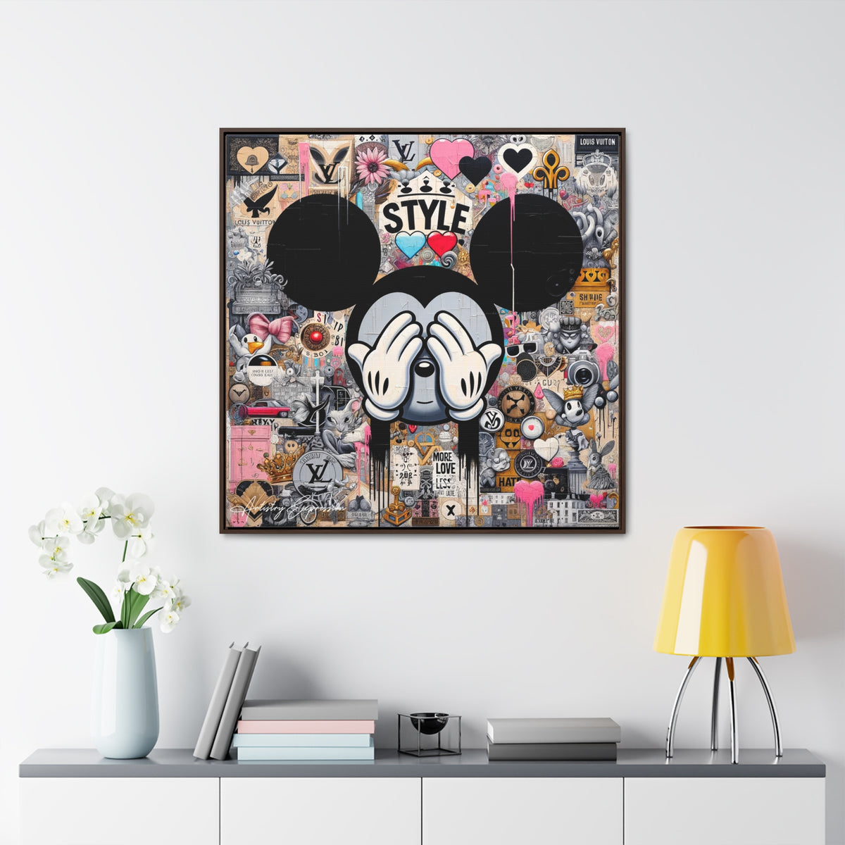 Urban Harmony: A Graffiti Mosaic of Pop Culture