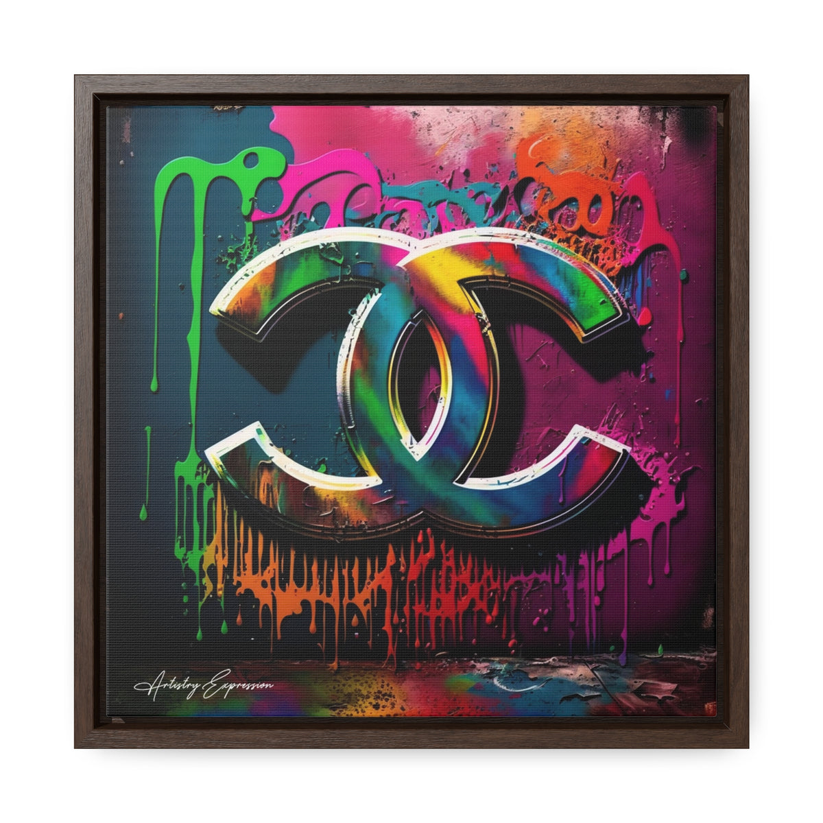 Street Art Broadcast: Channel Logo on Graffiti Wall