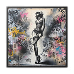 Graffiti Glamour: Beauty Amidst Chaos
