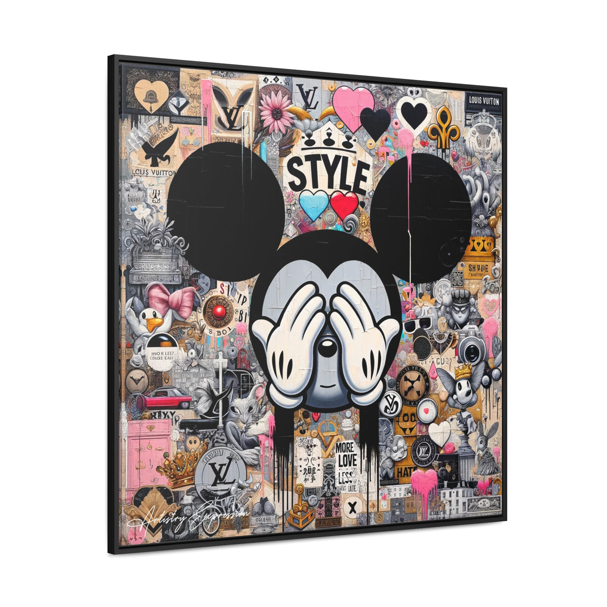 Urban Harmony: A Graffiti Mosaic of Pop Culture
