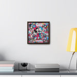 Urban Expression: Vibrant Graffiti Canvas