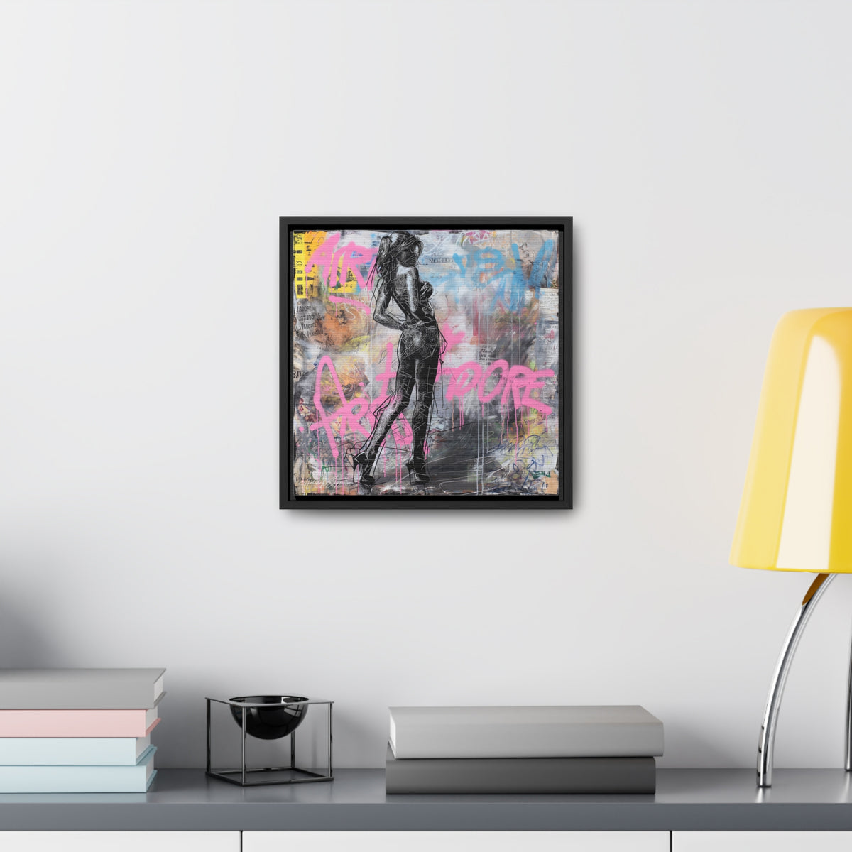 Urban Elegance: Sensuous Graffiti Symphony