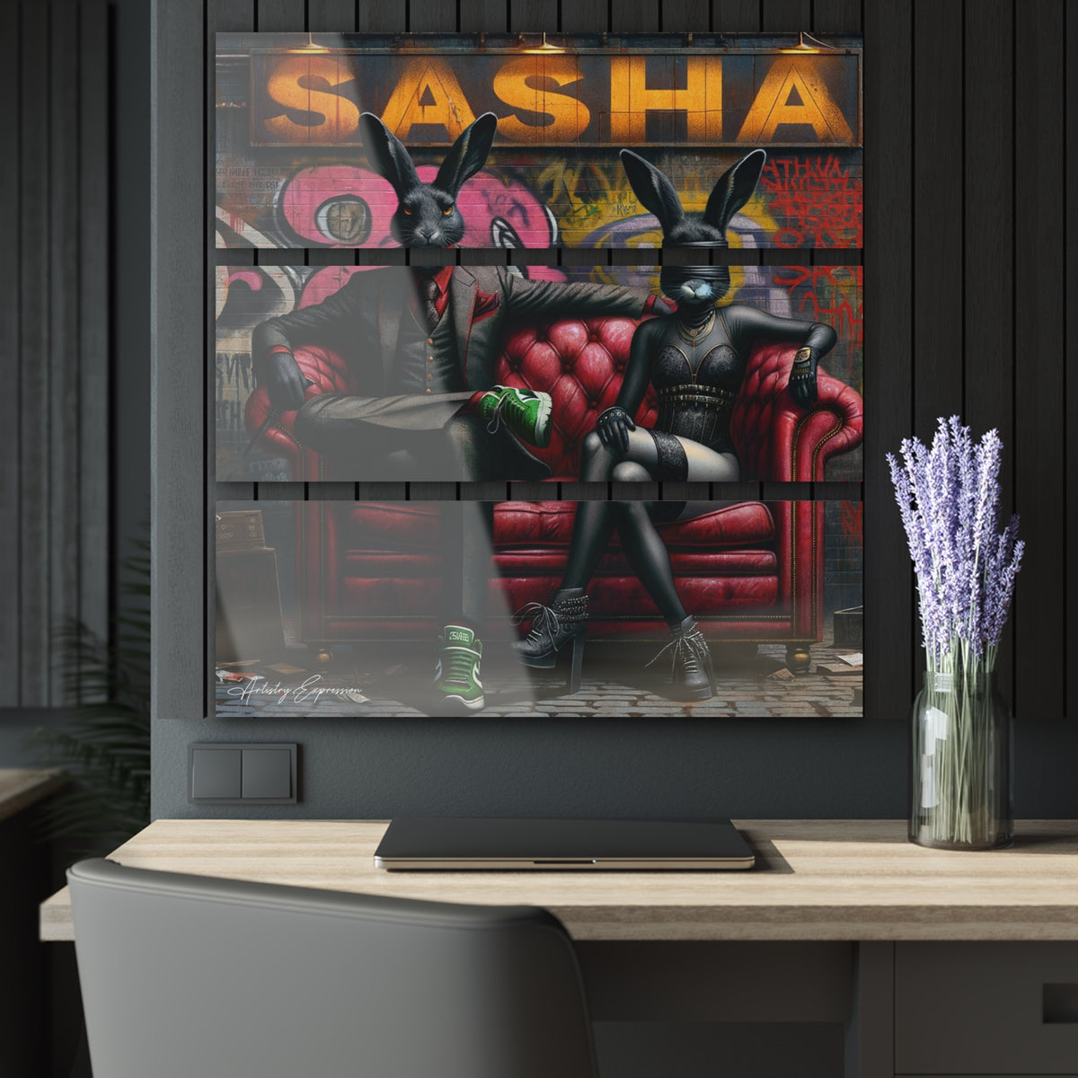 Street Style Saga: The Graffiti Bunny Duo