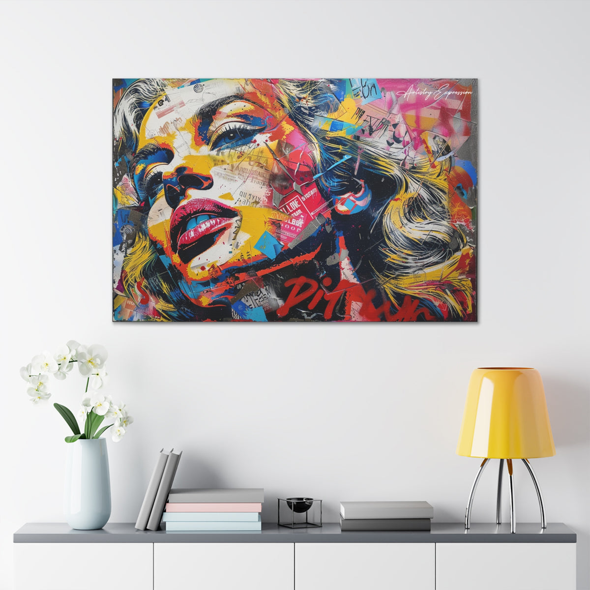 Iconica: A Symphony of Pop Art and Abstract Expressionism