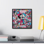 Urban Expression: Vibrant Graffiti Canvas