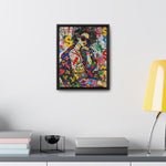 Urban Affluence: Stylish Girl's Graffiti