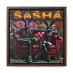 Playful Intrigue: Graffiti Mural with Anthropomorphic Rabbits