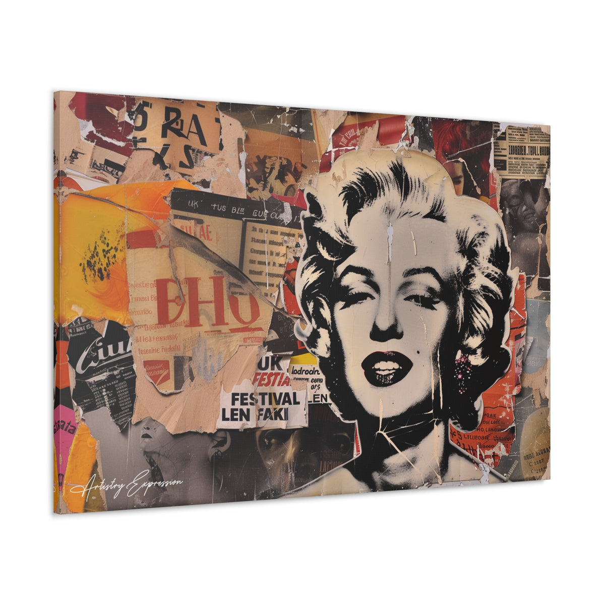 Iconic Collage: Marilyn Monroe in Pop Culture