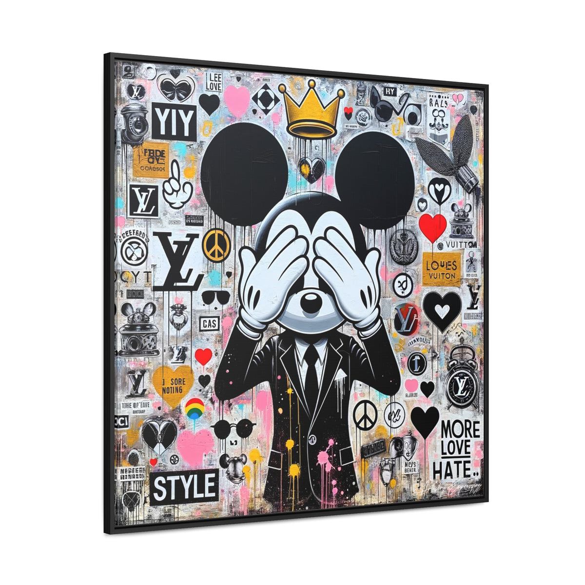 Mickey's Message: Street Art with a Pop Twist