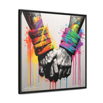 Graffiti Bond: Two Hands United in Street Art