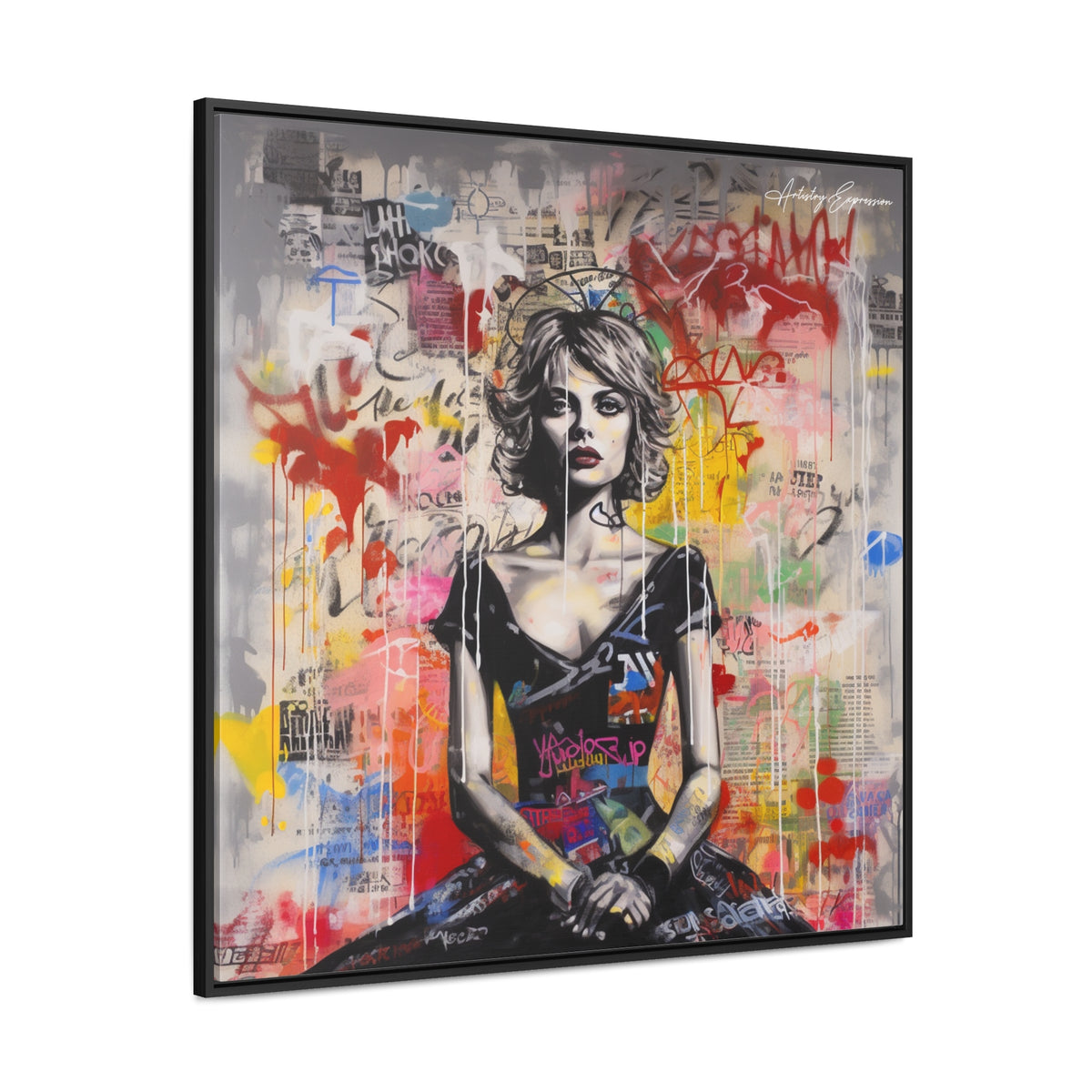 Urban Elegance: Vibrant Graffiti