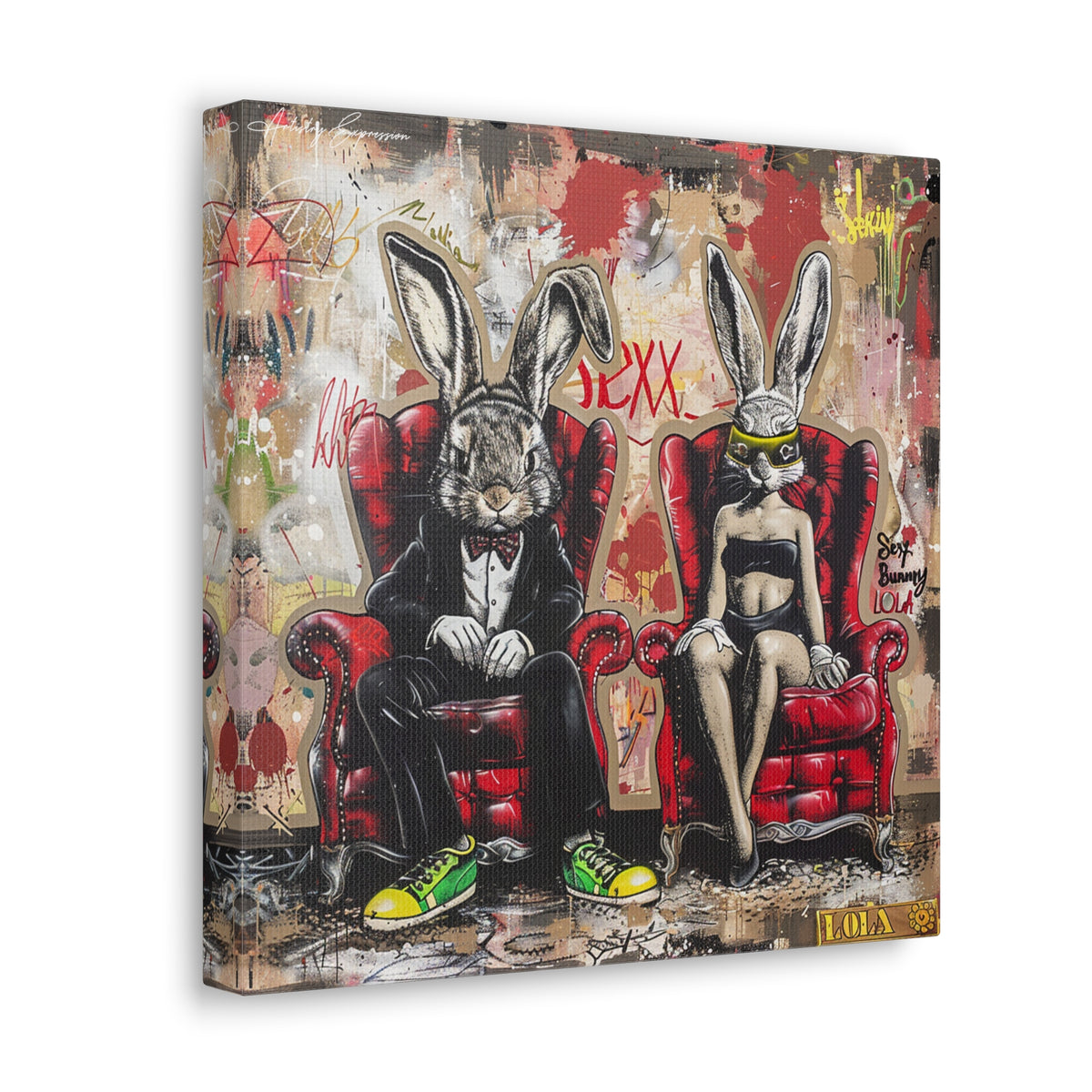 Urban Elegance: A Tale of Two Rabbits