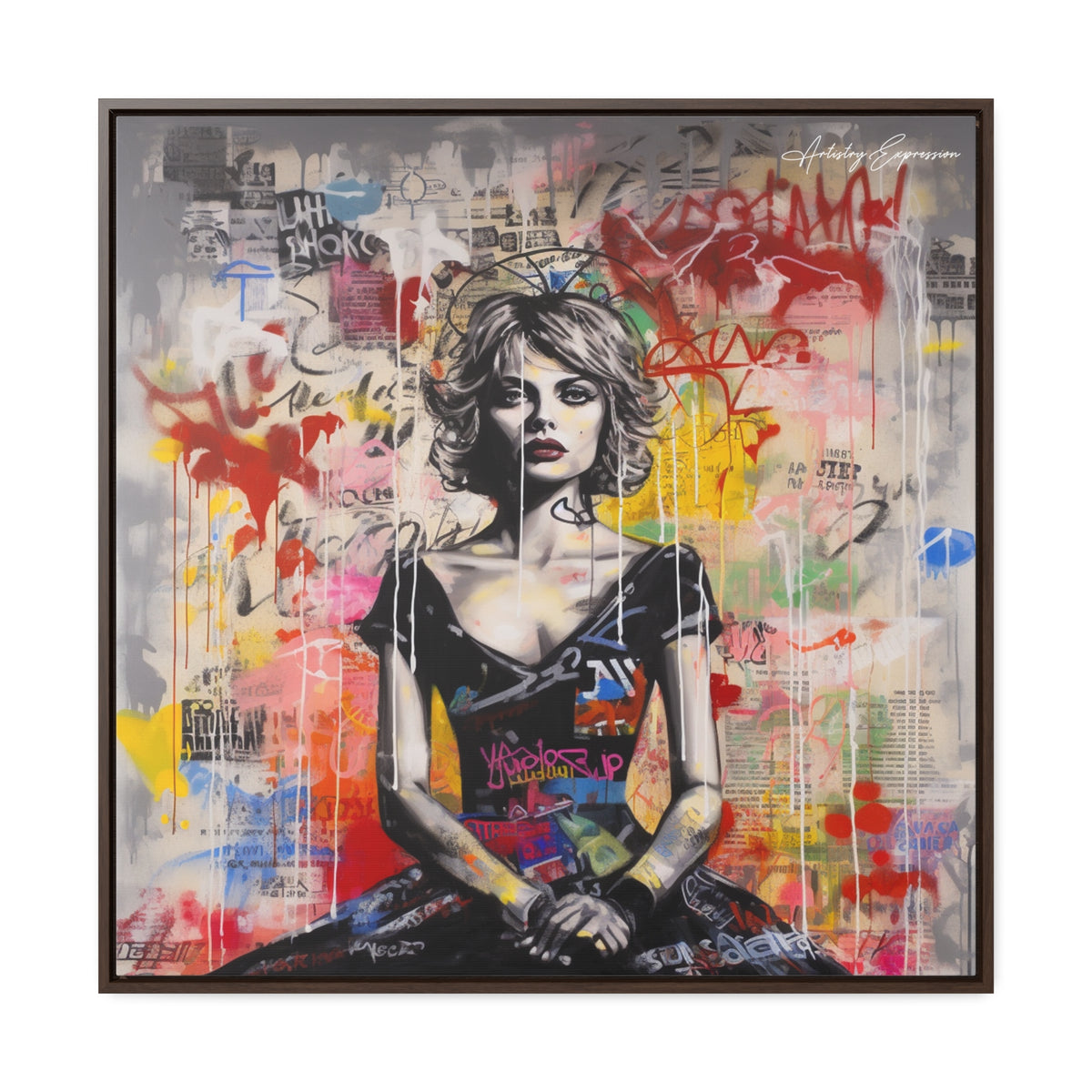 Urban Elegance: Vibrant Graffiti