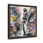 Graffiti Glamour: Beauty Amidst Chaos