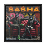 Playful Intrigue: Graffiti Mural with Anthropomorphic Rabbits