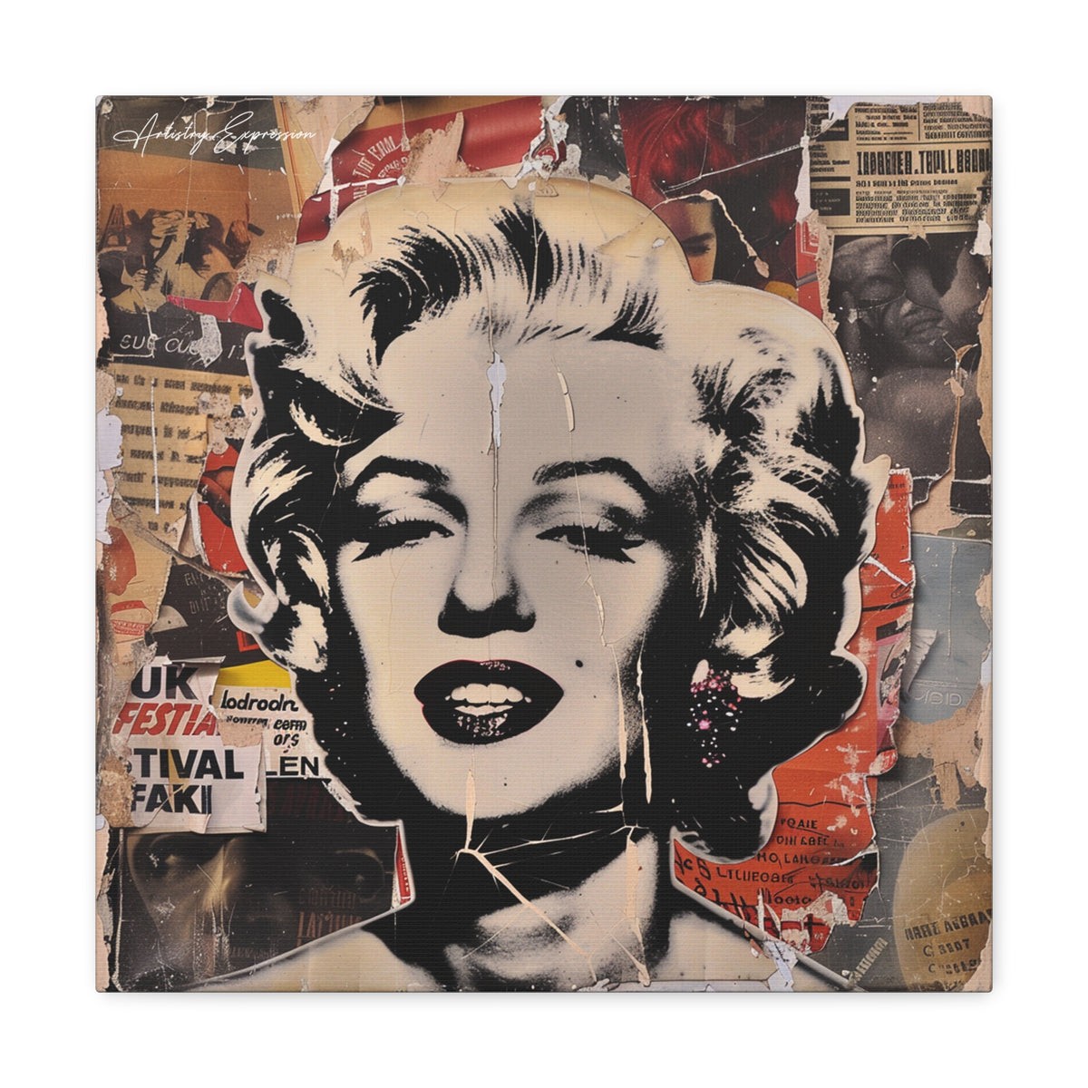 Iconic Collage: Marilyn Monroe in Pop Culture