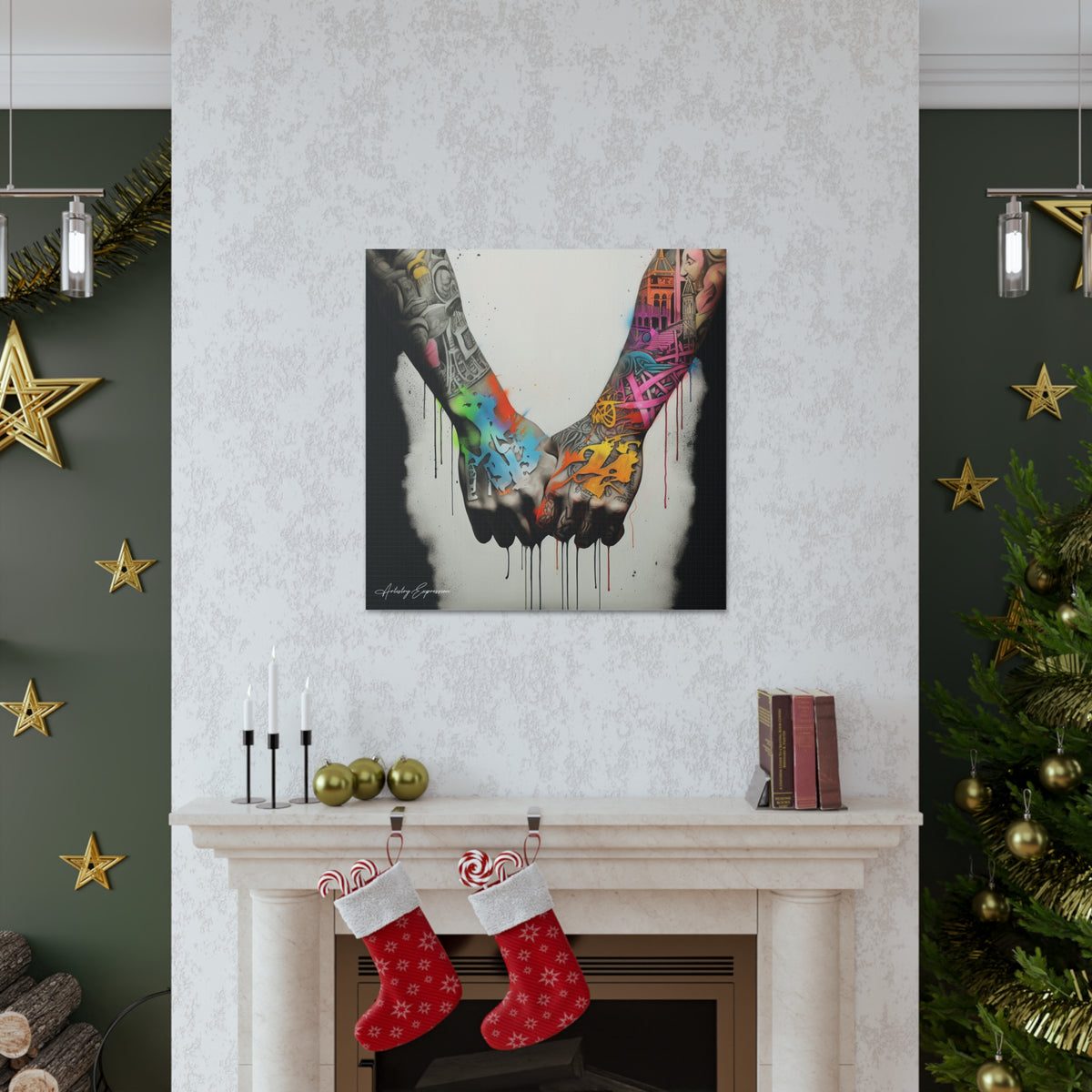 Tagged Together: Graffiti Depiction of Holding Hands