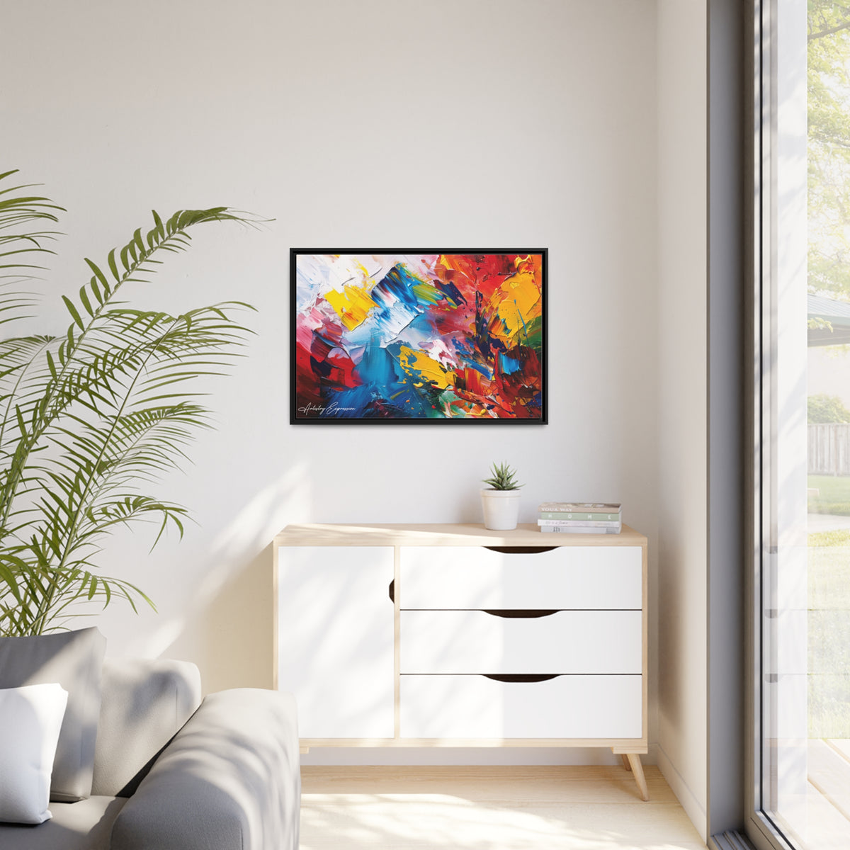 Emotional Echoes: Abstract Canvas Masterpiece