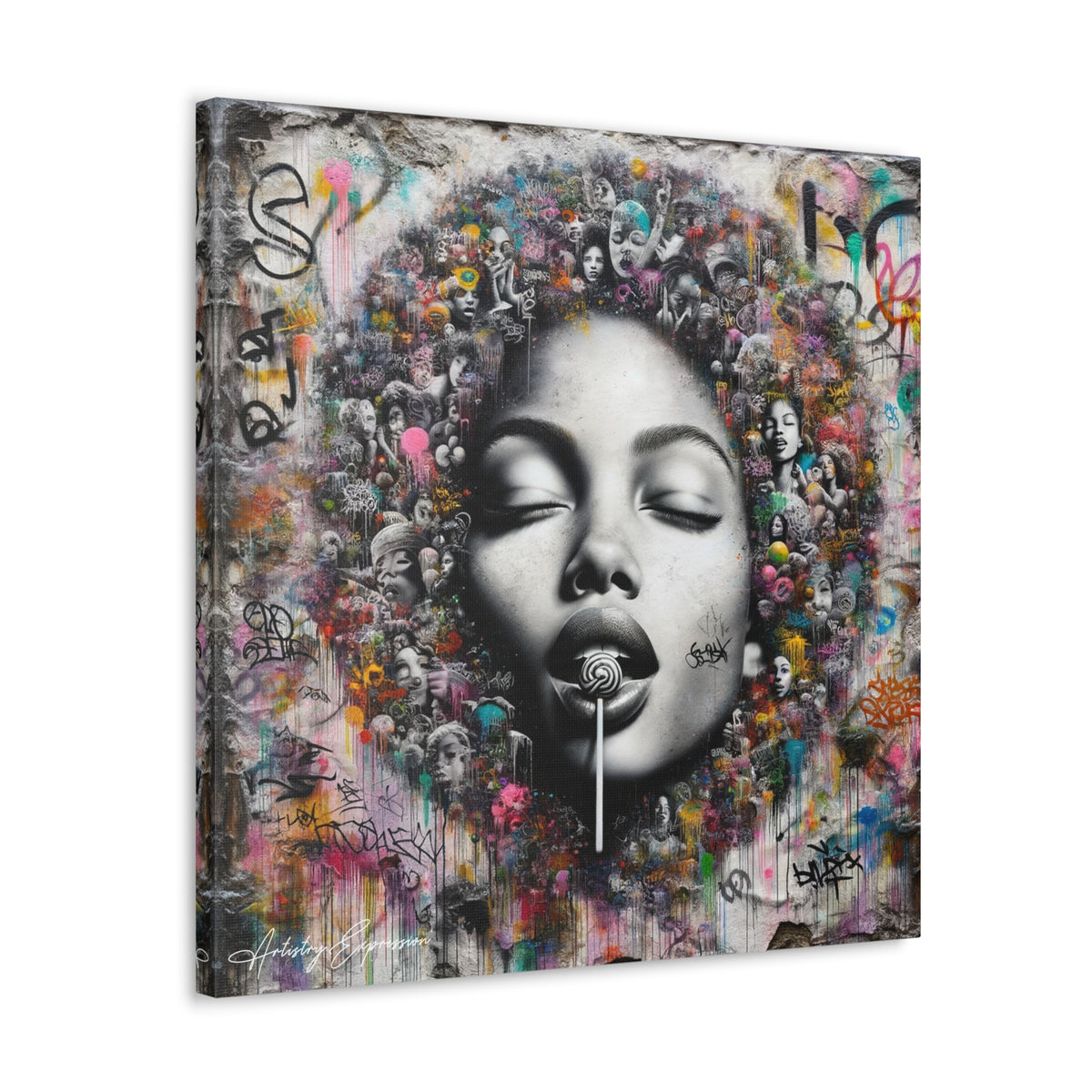 Urban Reverie: Graffiti Fusion of Photorealism and Chaos