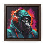 Graffiti Groove: Hooded Gorilla Jamming with Headphones