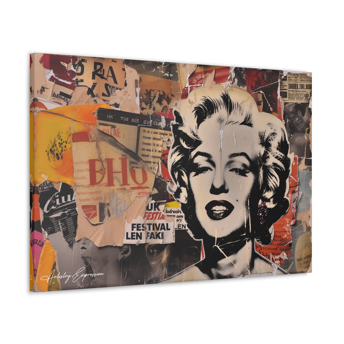 Iconic Collage: Marilyn Monroe in Pop Culture