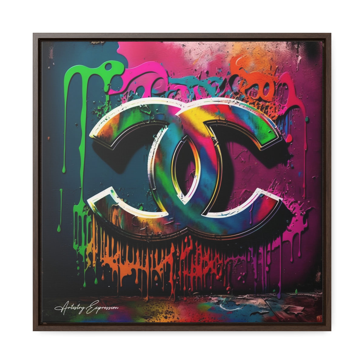 Street Art Broadcast: Channel Logo on Graffiti Wall