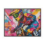 Urban Thrill: Graffiti Motorcycle Journey