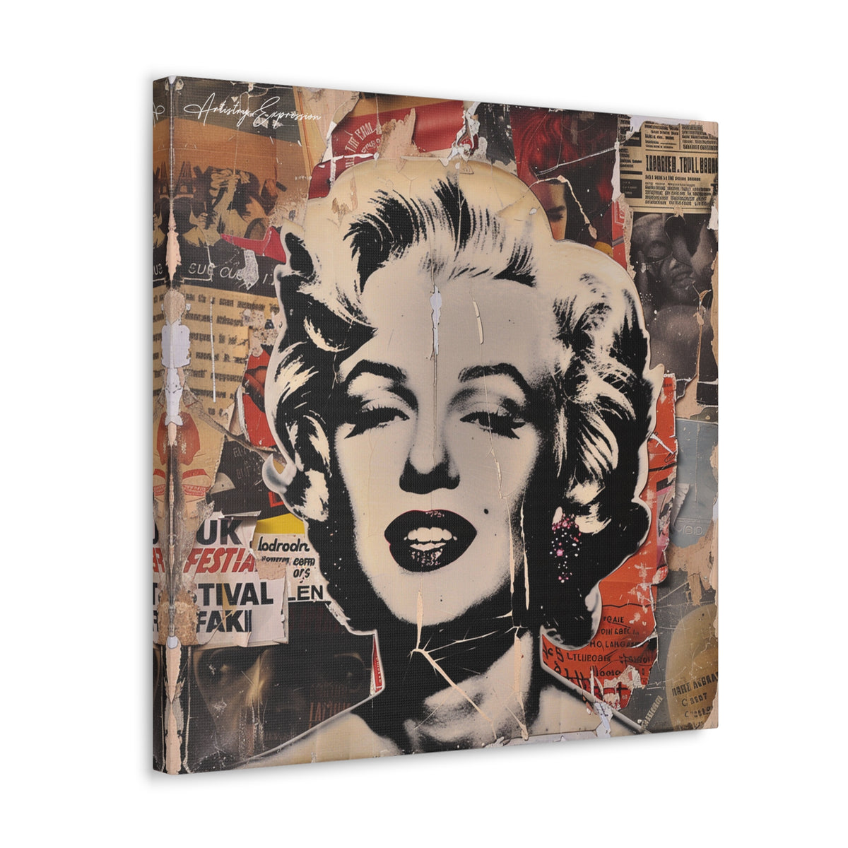 Iconic Collage: Marilyn Monroe in Pop Culture