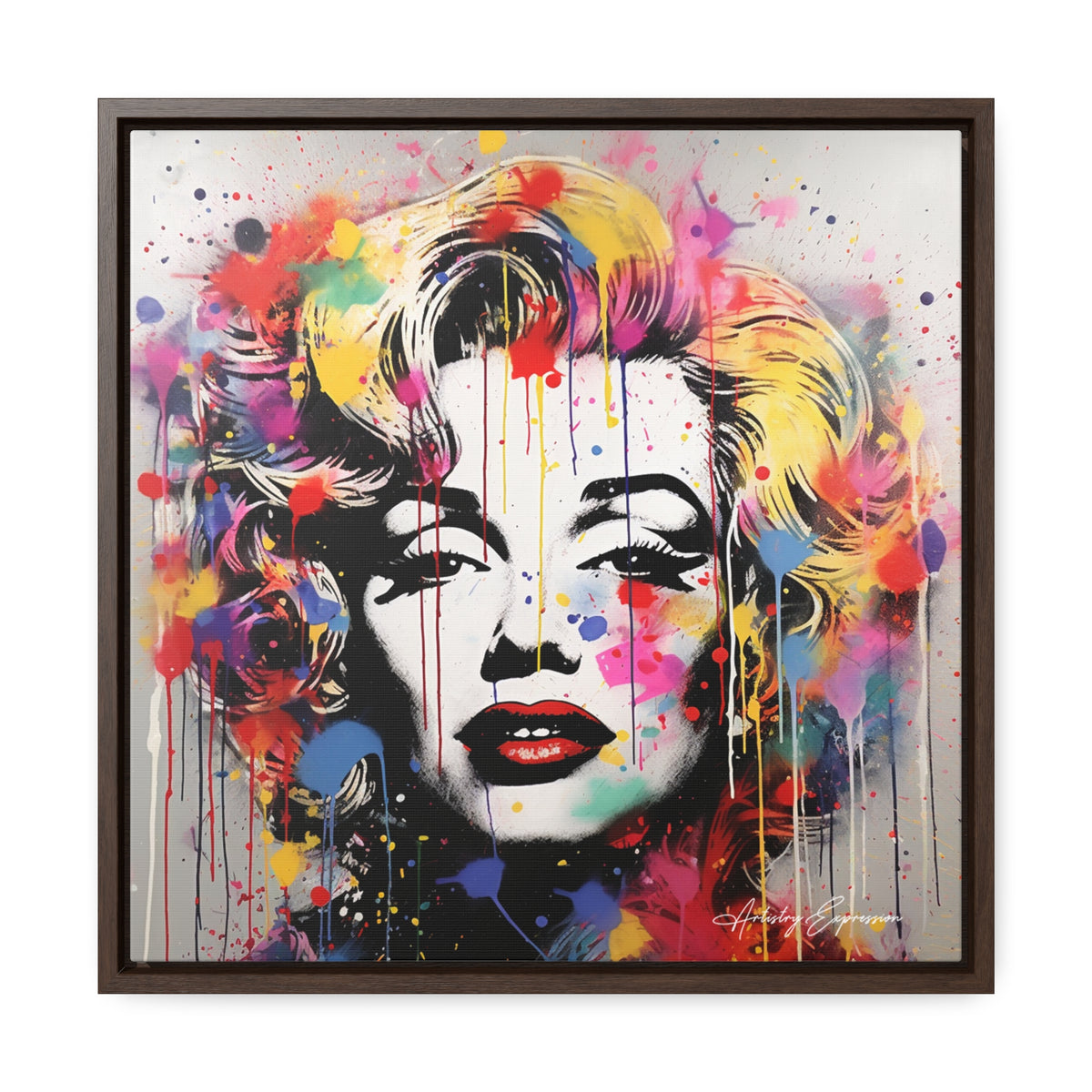 Graffiti Goddess: Marilyn Monroe's Vibrant Visage
