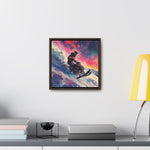 Snowscape Sprint: Snowmobile Dash in Color