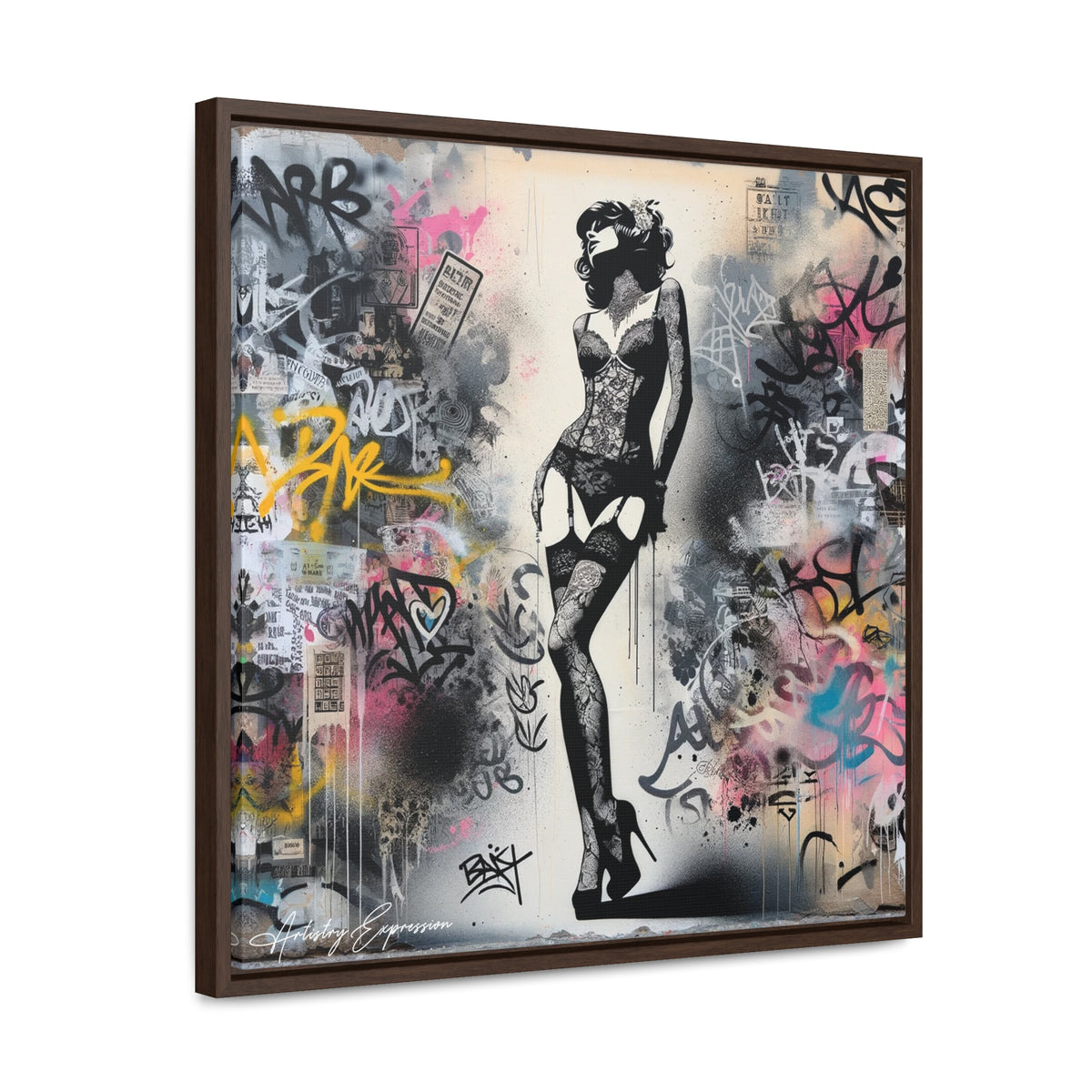 Graffiti Glamour: Beauty Amidst Chaos