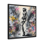 Graffiti Glamour: Beauty Amidst Chaos