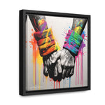 Graffiti Bond: Two Hands United in Street Art