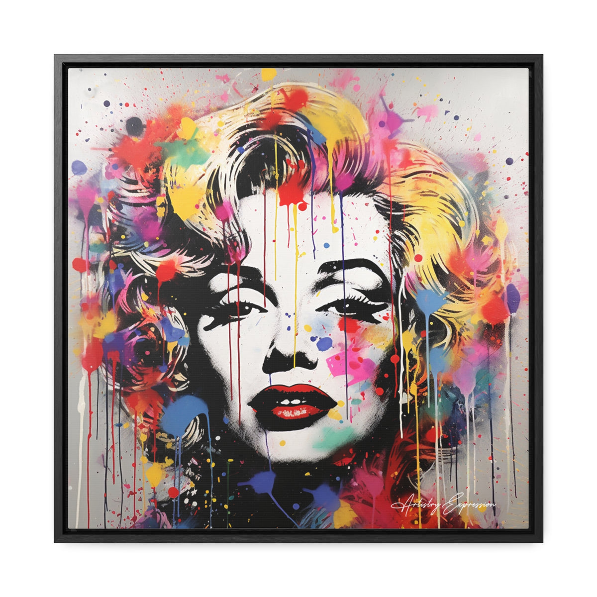 Graffiti Goddess: Marilyn Monroe's Vibrant Visage