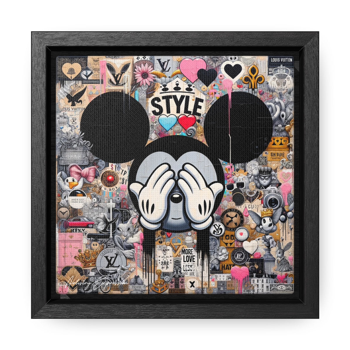 Urban Harmony: A Graffiti Mosaic of Pop Culture