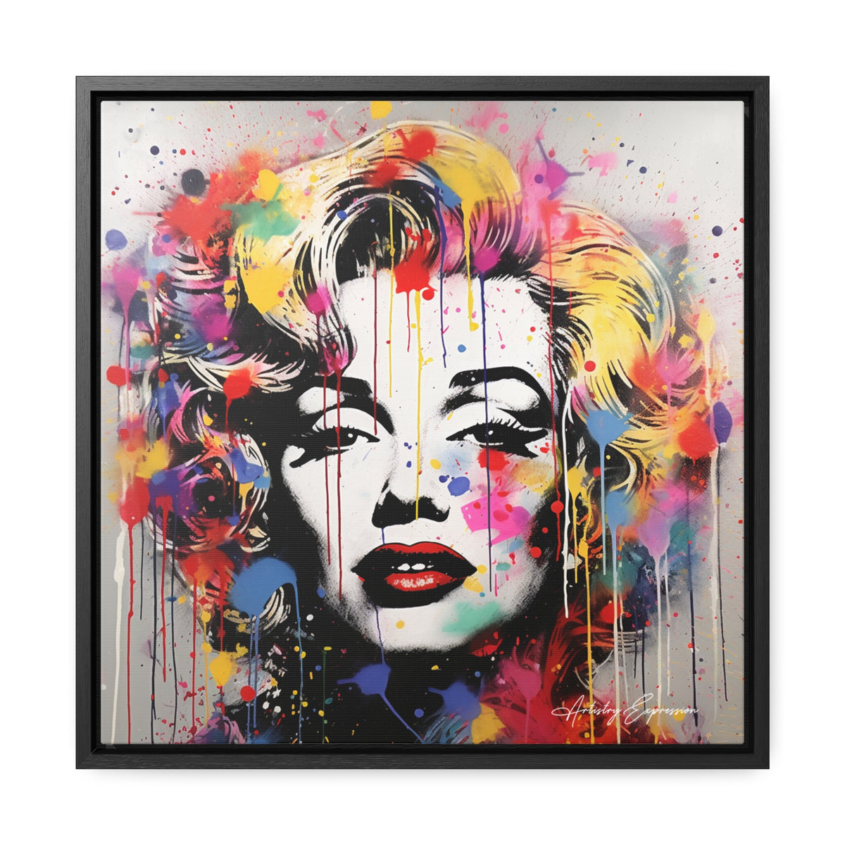 Graffiti Goddess: Marilyn Monroe's Vibrant Visage