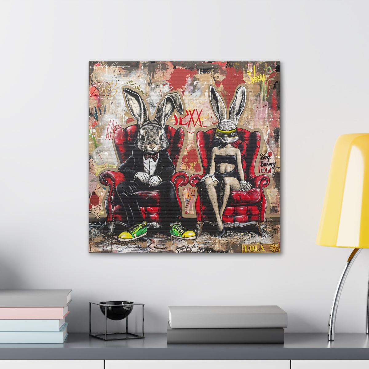 Urban Elegance: A Tale of Two Rabbits