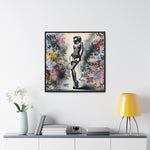 Graffiti Glamour: Beauty Amidst Chaos