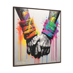 Graffiti Bond: Two Hands United in Street Art